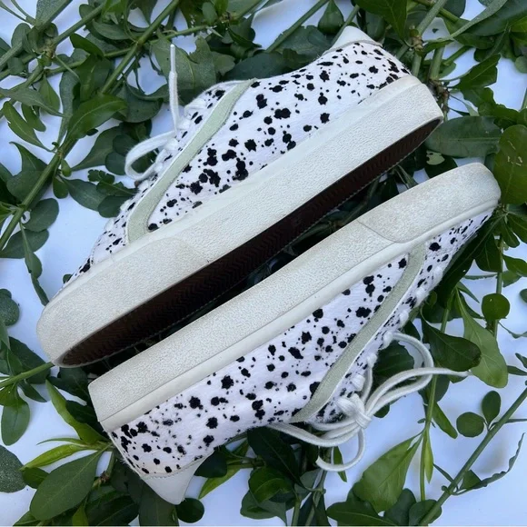 Madewell Unisex White Multi Splatter-Painted Calf Hair Sidewalk Low-Top Sneakers - Picture 4 of 10